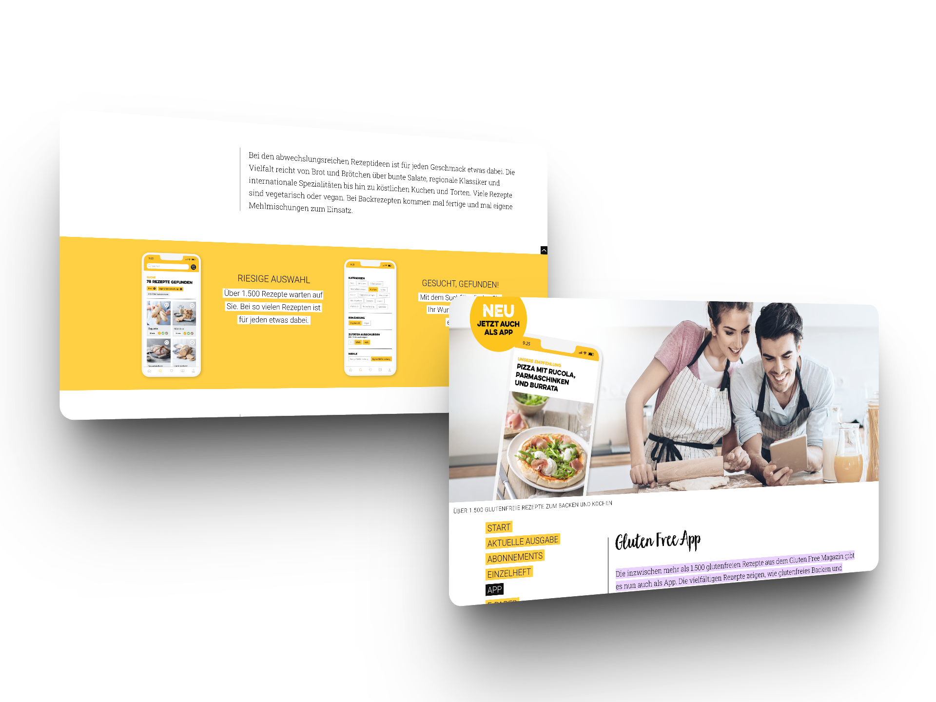 GlutenFree App – glutenfreie Rezepte und Tipps